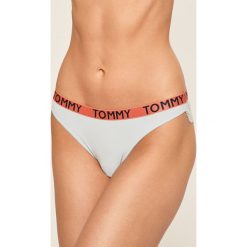 Tommy Hilfiger - Figi. Niebieskie majtki damskie TOMMY HILFIGER, s, z elastanu. Za 119,90 zł.