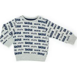 Bluza w kolorze szaro-granatowym. Niebieskie bluzy niemowlęce Street Monkey, z bawełny. W wyprzedaży za 49,95 zł.