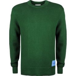 Calvin Klein Sweter "Structured Cotton". Swetry męskie Calvin Klein, bez wzorów, z dzianiny, z okrągłym kołnierzem, bez kaptura. Za 359,00 zł.