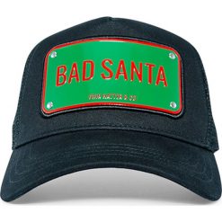 John Hatter Bejsbolówka "Bad Santa". Rękawiczki męskie z napisami. Za 359,00 zł.