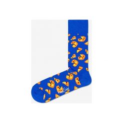 Happy Socks Pizza Skarpetki Niebieski. Niebieskie skarpetki męskie Happy Socks, bez wzorów, z elastanu. Za 51,95 zł.