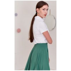 Spódnica Farin ciemnozielona XXS zielony. Zielone spódniczki damskie s, bez wzorów, z elastanu, dopasowane. Za 237,00 zł.