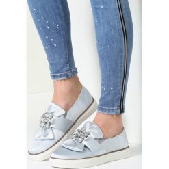 Trampki damskie slip on: Szare Slip On Hey Girl!