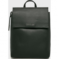Calvin Klein - Plecak. Czarne plecaki damskie marki Calvin Klein, ze skóry ekologicznej. Za 649,90 zł.