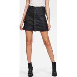 G-Star Raw - Spódnica. Czarne spódniczki damskie s, z elastanu, retro, z podwyższonym stanem, midi, proste. Za 329,90 zł.