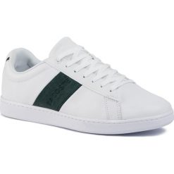 Sneakersy LACOSTE - Carnaby Evo 3191 Sma 7-38SMA00141R5 Wht/Dk Grn. Białe sneakersy męskie Lacoste, bez zapięcia, Lacoste Carnaby Evo. Za 449,99 zł.