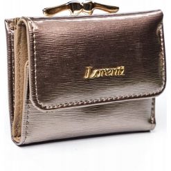 Portfel damski skórzany Lorenti 55287-SH - Szary. Szare portfele damskie LORENTI. Za 44,99 zł.