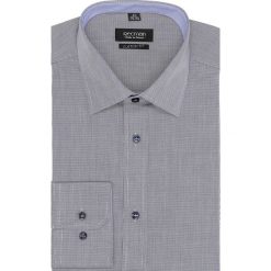 Koszula bexley 2457 długi rękaw custom fit granatowy. Niebieskie koszule męskie Recman, m, bez wzorów, bez kołnierzyka, z długim rękawem. Za 129,00 zł.