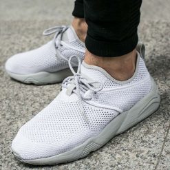 Buty Puma x STAMPD Trinomic Woven "High Rise" (362744-01). Szare buty sportowe męskie Puma, z materiału, bez zapięcia. Za 289,99 zł.
