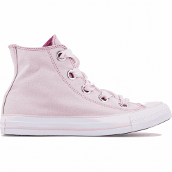 Converse Chuck Taylor As Big Eyelets Hi - 559917. Różowe trampki i tenisówki damskie Converse, bez wzorów, z gumy, bez zapięcia. W wyprzedaży za 219,99 zł.