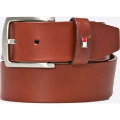 Tommy Hilfiger - Pasek New Denton. Pomarańczowe paski męskie TOMMY HILFIGER, w paski, ze skóry. W wyprzedaży za 149,90 zł.