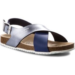 Sandały PEPE JEANS - Bio Cross PGS90098 Electric Blu 554. Niebieskie sandały dziewczęce marki Pepe Jeans, z jeansu. Za 189,00 zł.