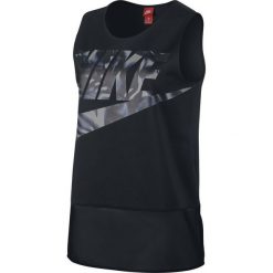 Koszulka Nike NSW Tank "Floro" (832616-010). Czarne koszulki damskie Nike, bez wzorów, bez kołnierzyka. Za 89,99 zł.