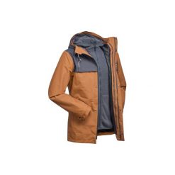 Kurtka 3w1 trekkingowa TRAVEL 100 męska. Brązowe kurtki męskie marki CRESSI-SUB, s, z materiału. Za 249,99 zł.