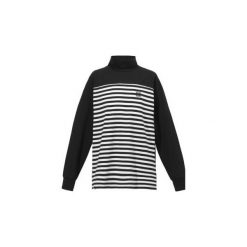 GOLF VITUS. Czarne bluzy męskie marki The Hive, xl, w paski, z bawełny, z golfem, bez rękawów, bez kaptura. Za 129,00 zł.