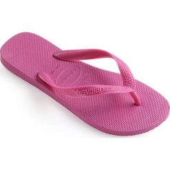 Havaianas - Japonki. Różowe klapki damskie Havaianas, bez wzorów, z materiału, bez obcasa, na obcasie. W wyprzedaży za 59,90 zł.