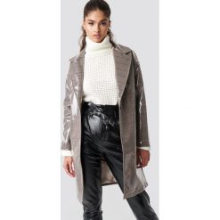 NA-KD Trend Płaszcz w kratkę PU - Beige,Multicolor. Brązowe płaszcze damskie marki NA-KD Trend, w kratkę. W wyprzedaży za 161,98 zł.
