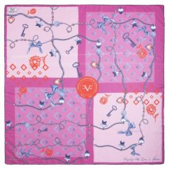 Chusty damskie: Versace 19.69 Chusta Damska Master Key, Różowy