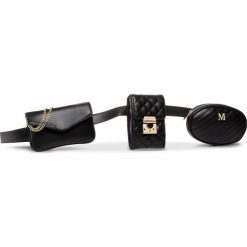 Saszetka nerka MARCIANO GUESS - 0GG9119302Z JBLK. Czarne nerki damskie MARCIANO GUESS, z aplikacjami, ze skóry ekologicznej, młodzieżowe, bez dodatków. Za 659,00 zł.