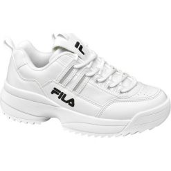 Sneakersy damskie Fila białe. Białe sneakersy damskie Fila, z gumy. Za 199,90 zł.
