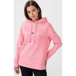Tommy Hilfiger Essential Bluza Różowy. Różowe bluzy damskie TOMMY HILFIGER, l, z haftami, z bawełny, bez rękawów, bez kaptura. Za 462,95 zł.