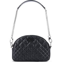 Guess Queenie Mini Cross body bag Czarny. Czarne torebki klasyczne damskie Guess, w paski, z materiału, bez dodatków. Za 478,95 zł.