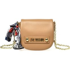 Love Moschino torebka damska crossbody JC4221-PP08-KD0-201 brązowa. Pomarańczowe torebki klasyczne damskie Love Moschino, w paski, eleganckie, bez dodatków. W wyprzedaży za 529,00 zł.