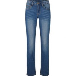 Dżinsy ze stretchem WIDE bonprix niebieski. Niebieskie jeansy damskie bonprix, z elastanu. Za 109,99 zł.