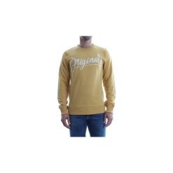 Bluzy Jack Jones 12131656 SCRIPT SWEAT. Brązowe bluzy męskie Jack & Jones, s, bez wzorów, bez kołnierzyka, bez rękawów, bez kaptura. Za 107,55 zł.