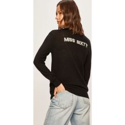 Miss Sixty - Sweter. Czarne swetry damskie Miss Sixty, s, bez wzorów, z wełny, bez rękawów, bez kaptura. Za 549,90 zł.