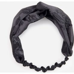 Żakardowa opaska na włosy - Czarny. Czarne opaski damskie Reserved, bez wzorów, z żakardem. Za 29,99 zł.