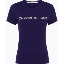 Calvin Klein Jeans - T-shirt damski, lila. Niebieskie t-shirty damskie Calvin Klein Jeans, l, z jeansu. Za 129,95 zł.