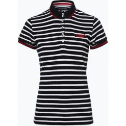 Superdry - Damska koszulka polo, niebieski. Niebieskie koszulki damskie Superdry, xl, w paski, bez rękawów. Za 129,95 zł.