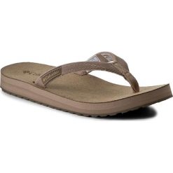 Japonki COLUMBIA - Sorrento Leather Flip Wmns BL4505 Oxford Tan/Sunset Red 212. Pomarańczowe klapki damskie marki Columbia, bez wzorów, ze skóry, bez obcasa. W wyprzedaży za 139,00 zł.