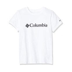 Koszulka młodzieżowa Columbia CSC Basic Logo 1877491100 - biały. Biała t-shirty chłopięce Columbia, bez wzorów, bez rękawów. Za 82,99 zł.