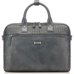 Torba na laptopa 86-3U-510-7. Niebieskie torby na laptopa Wittchen, w paski, retro. Za 539,00 zł.