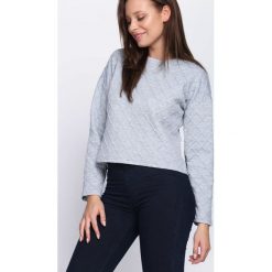 Szara Bluzka Your Theorise. Szare bluzki damskie z długim rękawem marki Born2be, xl, z okrągłym kołnierzem. Za 19,99 zł.