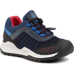 Sneakersy GEOX - J Teram B Abx A J02AEA 01454 C0735 M Navy/Red. Niebieskie trampki chłopięce Geox, bez wzorów, ze skóry ekologicznej, na sznurówki. Za 329,00 zł.