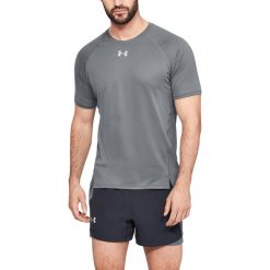 Under Armour Qualifier Koszulka Szary. Szare podkoszulki męskie Under Armour, xxl, bez wzorów, z elastanu, z krótkim rękawem. Za 206,95 zł.
