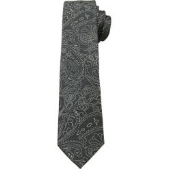 Szary Elegancki Krawat Męski -ALTIES- 6 cm, Wzór Paisley KRALTS0246. Szare krawaty męskie Alties, bez wzorów, z tkaniny, eleganckie. Za 39,00 zł.