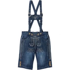 Bermudy dżinsowe w ludowym stylu bonprix niebieski "stone”. Niebieskie jeansy męskie bonprix, m, bez wzorów, z jeansu. Za 179,99 zł.