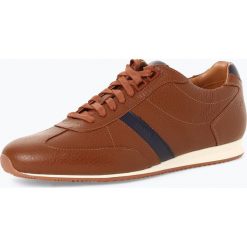 BOSS Casual - Męskie tenisówki ze skóry – Orland_Lowp_tb, brązowy. Brązowe tenisówki męskie BOSS Casual, ze skóry. Za 749,95 zł.