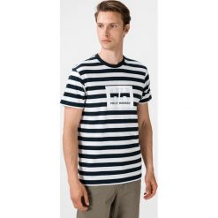 Helly Hansen Tokyo Koszulka Niebieski Biały. Niebieskie podkoszulki męskie Helly Hansen, l, w paski, z bawełny, z krótkim rękawem. Za 137,95 zł.