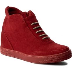 Sneakersy damskie: Sneakersy ROBERTO – 556 Czerw. Welur