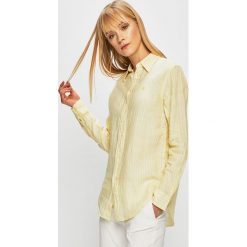 Polo Ralph Lauren - Koszula. Żółte koszulki damskie polo Polo Ralph Lauren, s, bez wzorów, ze lnu, klasyczne, polo, z długim rękawem. Za 539,90 zł.