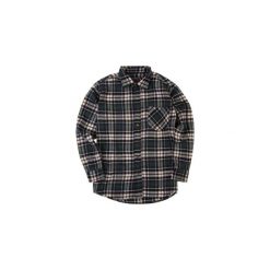 Koszula męska klasyczna, z kieszeniami, z guzikami, Z KOŁNIERZEM casual flanelowa. Czarne koszule męskie marki TXM, m, z klasycznym kołnierzykiem. Za 14,99 zł.
