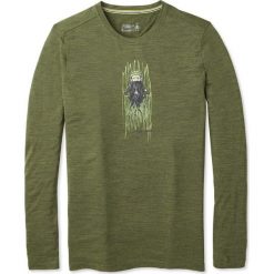 SMARTWOOL koszulka sportowa męska M Merino Sport 150 Old Man Winter Ls Tee Moss Green Heather M. Brązowe koszulki męskie termoaktywne Smartwool, m, bez wzorów, z wełny, bez kołnierzyka, z długim rękawem, długie, outdoorowe. Za 269,00 zł.