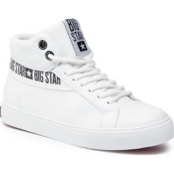 Trampki BIG STAR - EE274356 White. Białe półbuty damskie BIG STAR, bez wzorów, z gumy, bez zapięcia. W wyprzedaży za 139,00 zł.