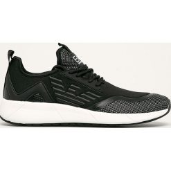 EA7 Emporio Armani - Buty. Czarne sneakersy męskie EA7 Emporio Armani, na sznurówki. W wyprzedaży za 429,90 zł.