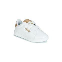 Buty Dziecko Kappa TCHOURI. Białe trampki dziewczęce Kappa, bez wzorów, bez zapięcia. Za 139,00 zł.
